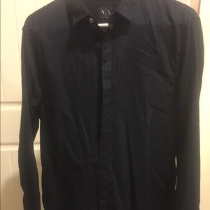 Armani exchange long sleeve button down